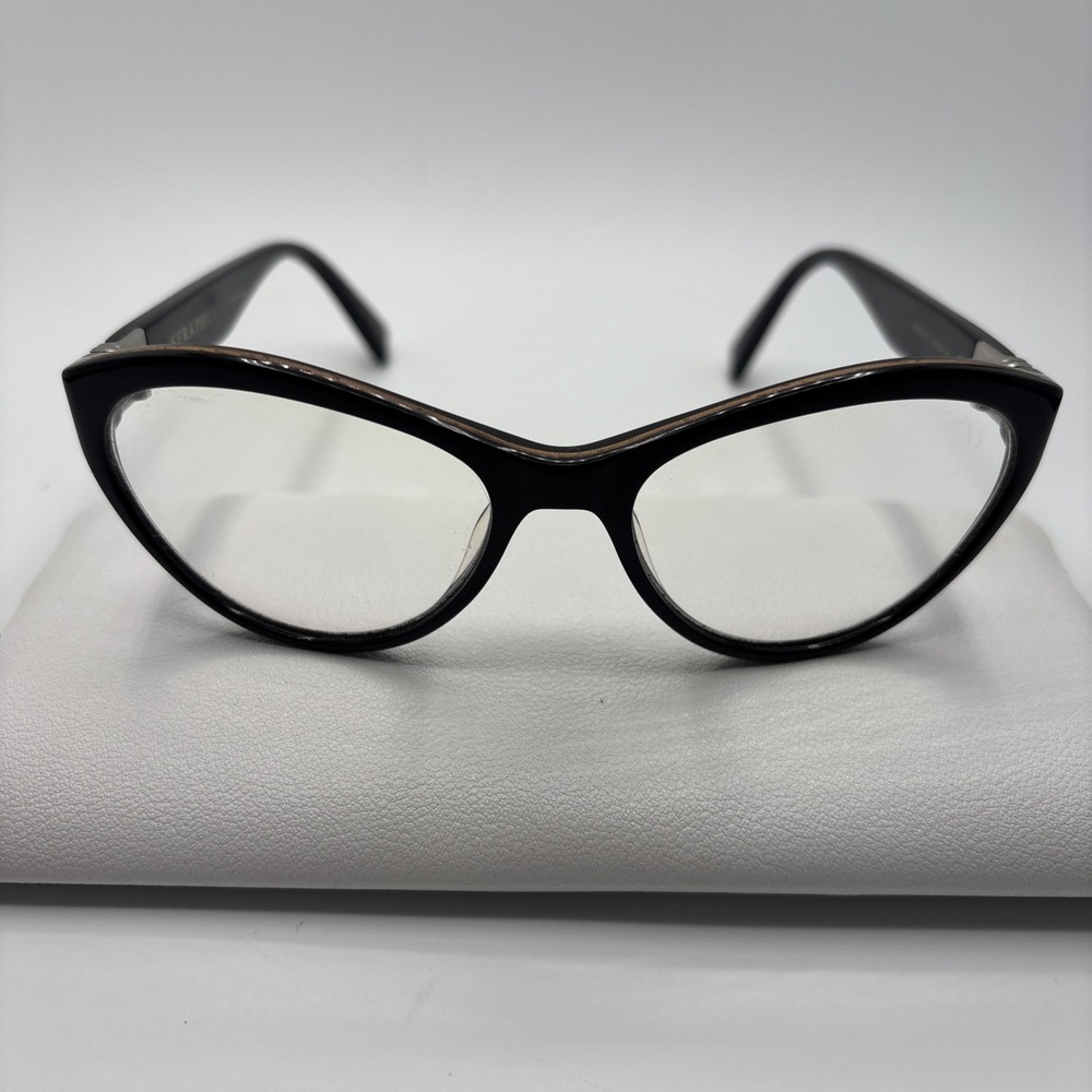 SERAPHIN Piper 8523 Black Womens Cat Eye Full Rim Eyeglasses 54-16-140mm #068